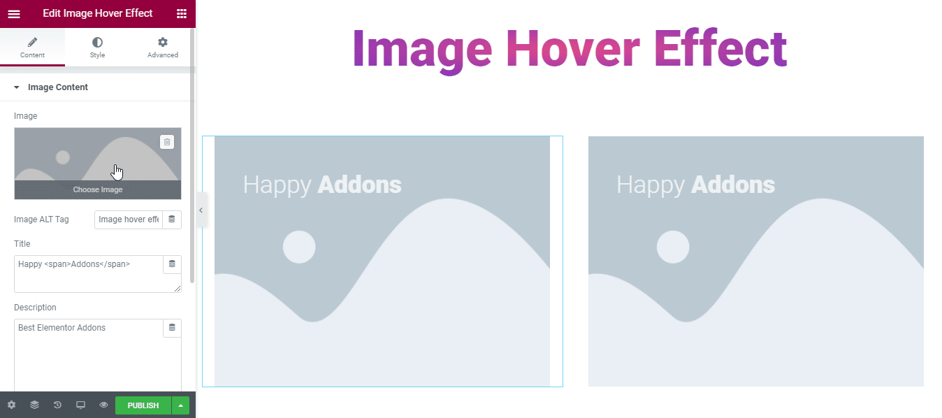 How to Add Image Hover Effects to Your Elementor Website 5 Add images and hover effect