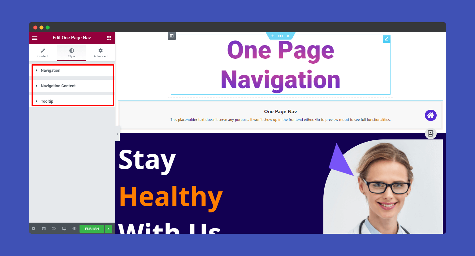 One Page Navigation 10 Default Style one page navigation