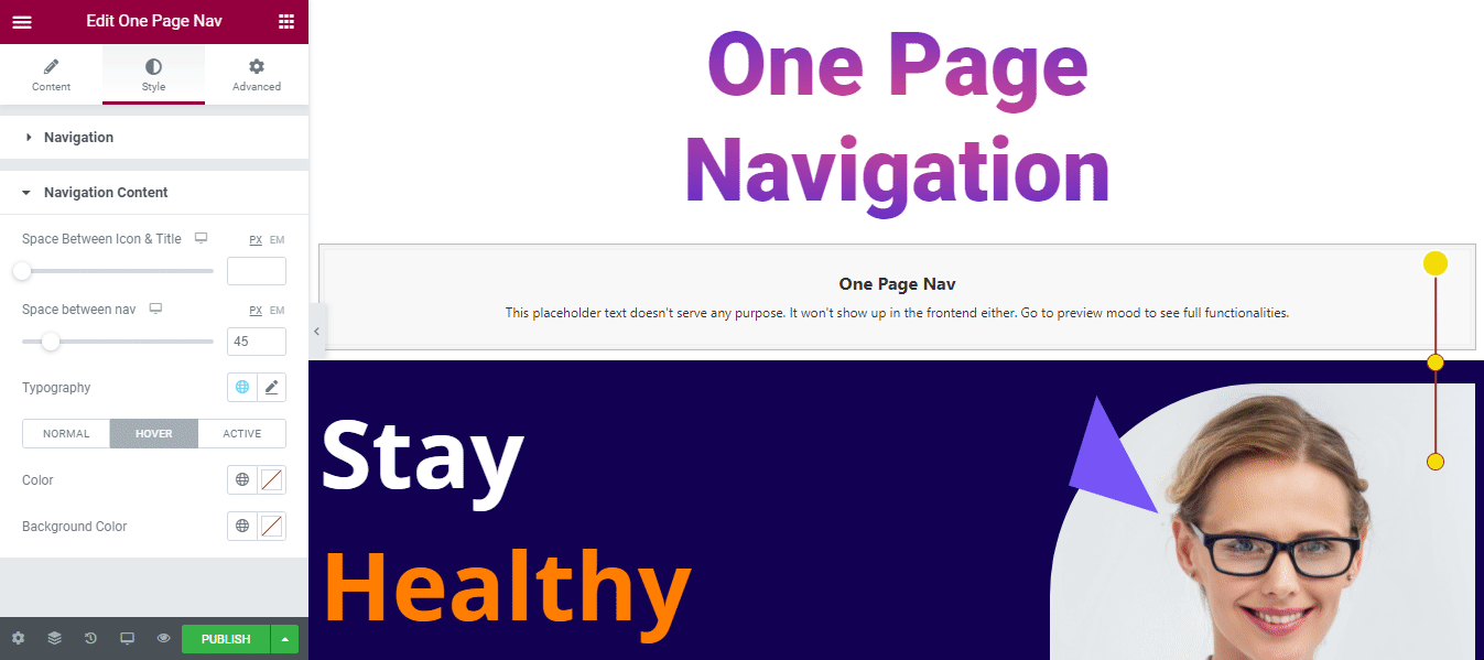 One Page Navigation 23 Final Style