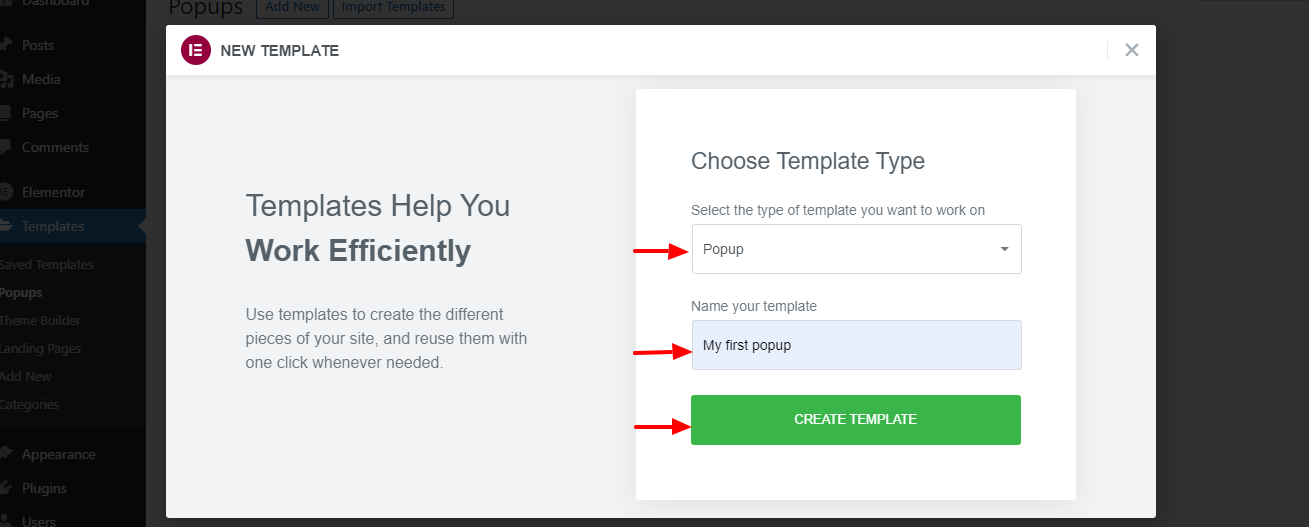 How to Use Elementor: Ultimate Guide for Beginners 30 Give popup a name