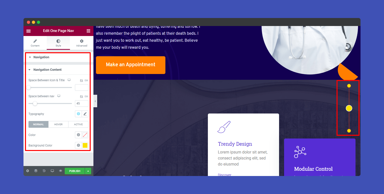 One Page Navigation 22 Zahi Style