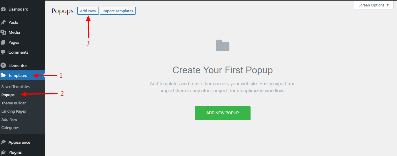 How to Use Elementor: Ultimate Guide for Beginners 29 Add new popup