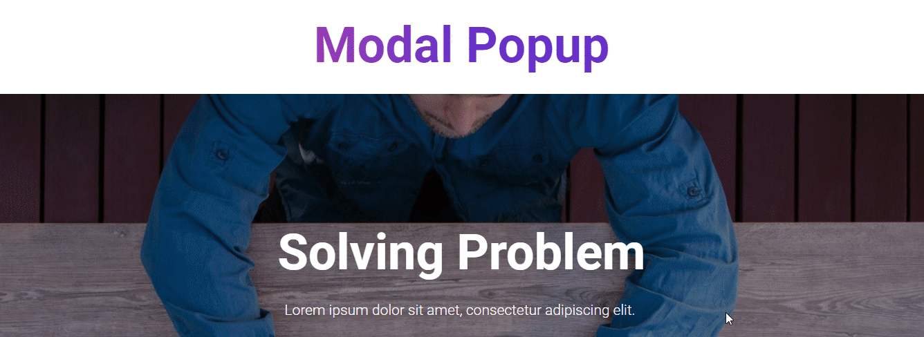 How to Add Modal Popup in Elementor 6 Preview Web Page with Modal Popup