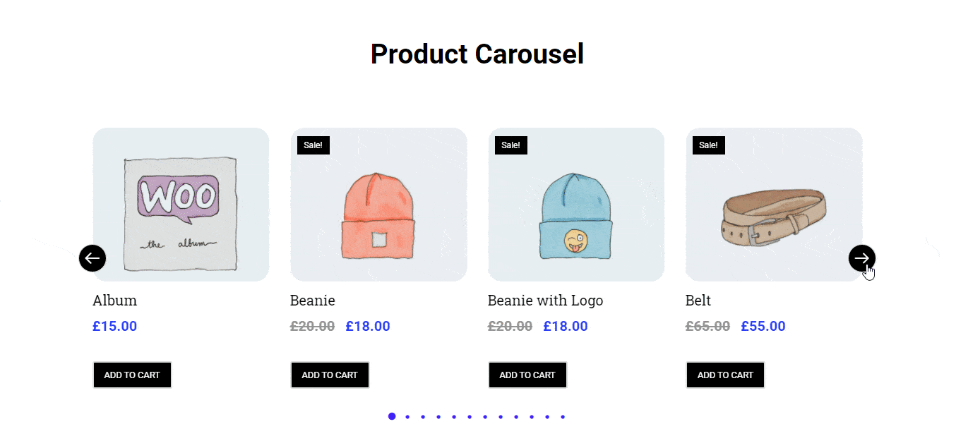 Create a Product Carousel Using WooCommerce Product Carousel Widget in Elementor Website 18 Final Preview Of WooCommerce Product Carousel Widget