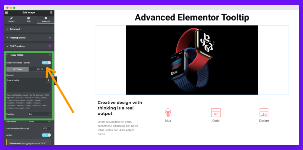Happy Advanced Elementor Tooltips 1 Intro to advanced elementor tooltip happyaddons