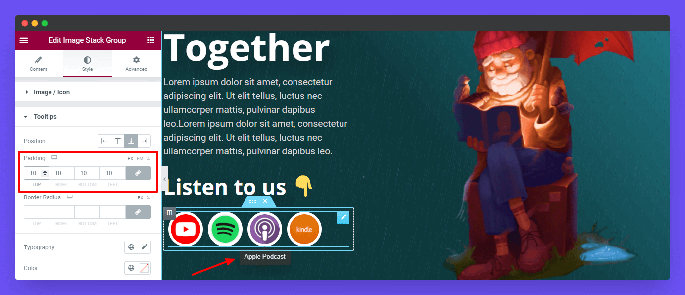 Image Stack Group 14 Style Tooltips Global padding