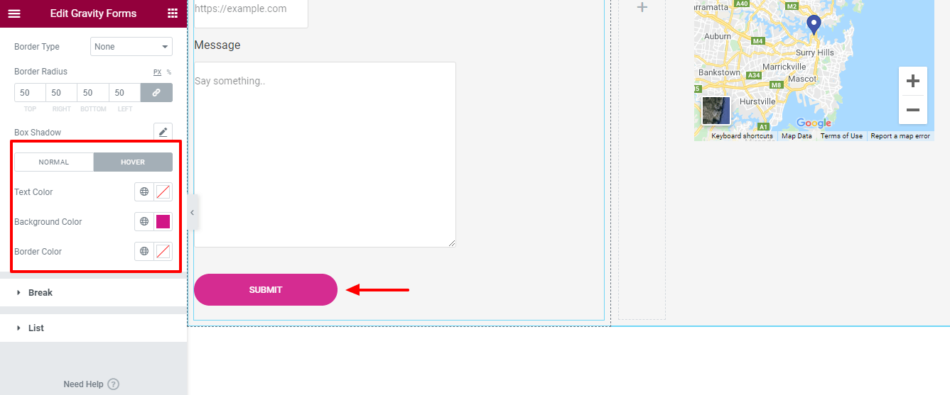 Style Button Hover Color