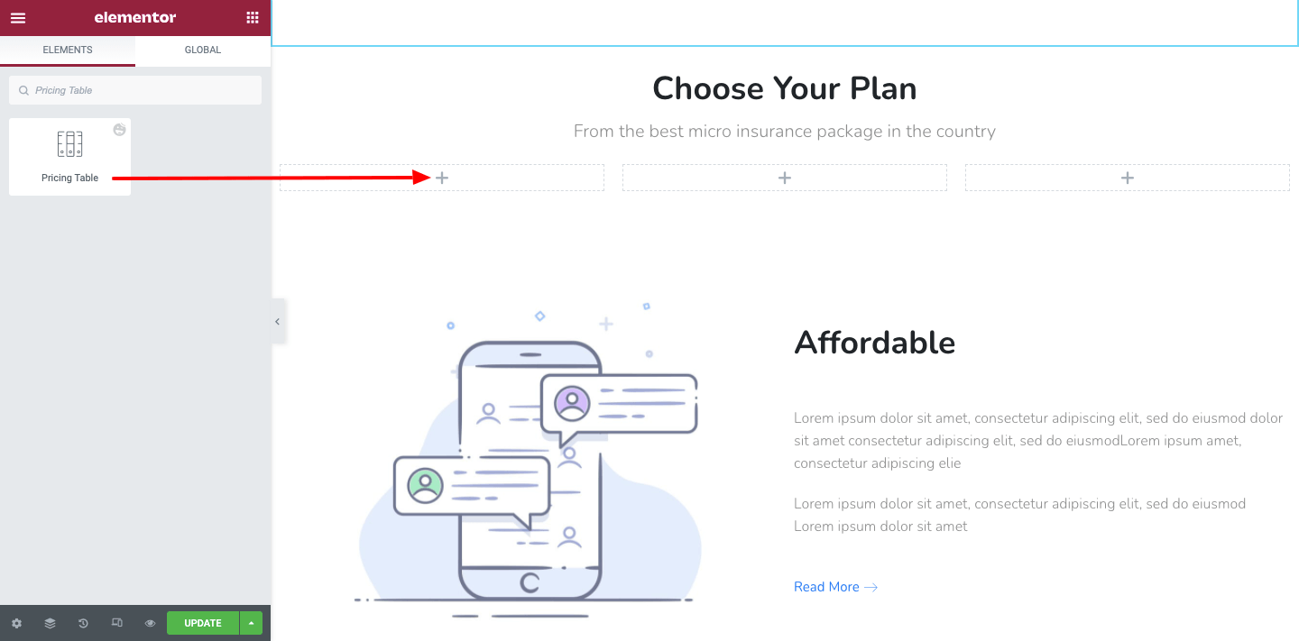 Create Pricing Table in Your Elementor Website Using Happy Addons 2 Add Pricing Table Widget