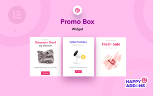 Create Custom Promo Boxes To Your Elementor Website Using Happy Addons Widget