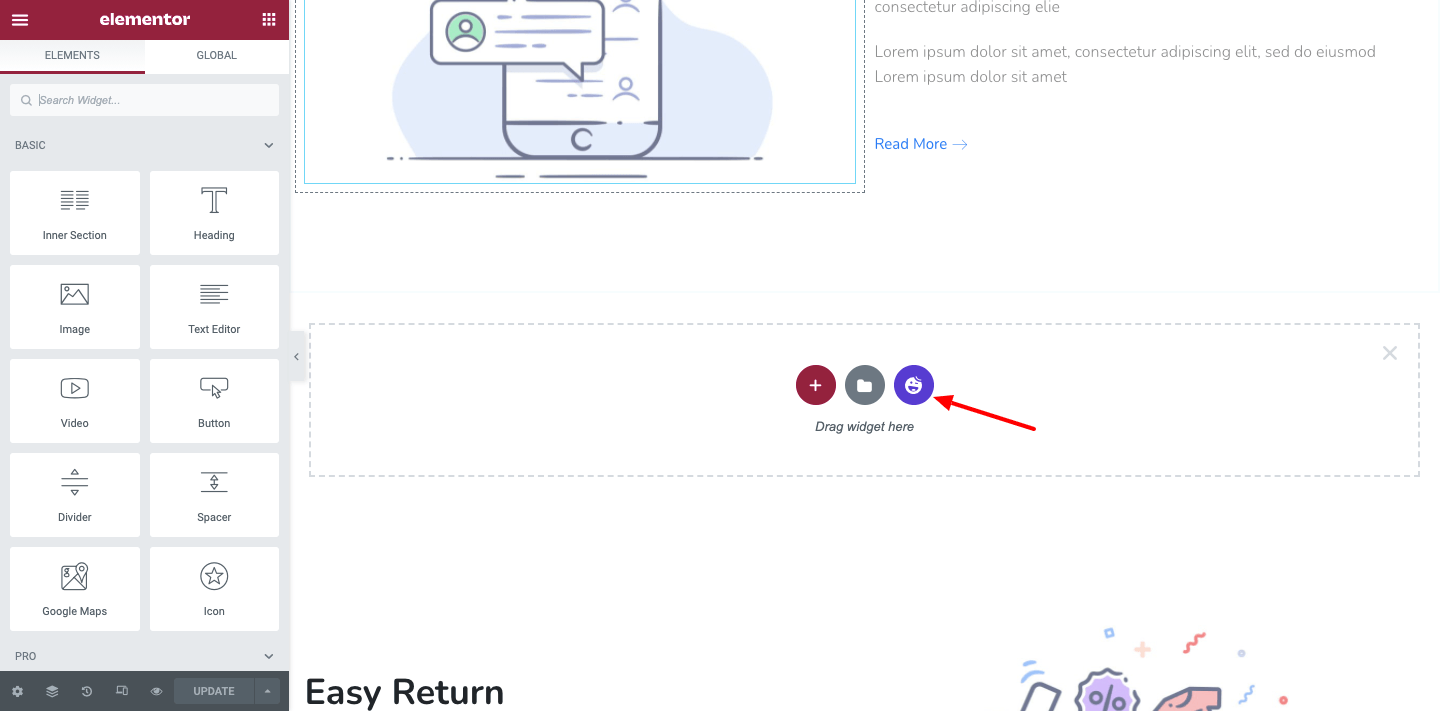 Create Pricing Table in Your Elementor Website Using Happy Addons 14 Click Happy Template Icon