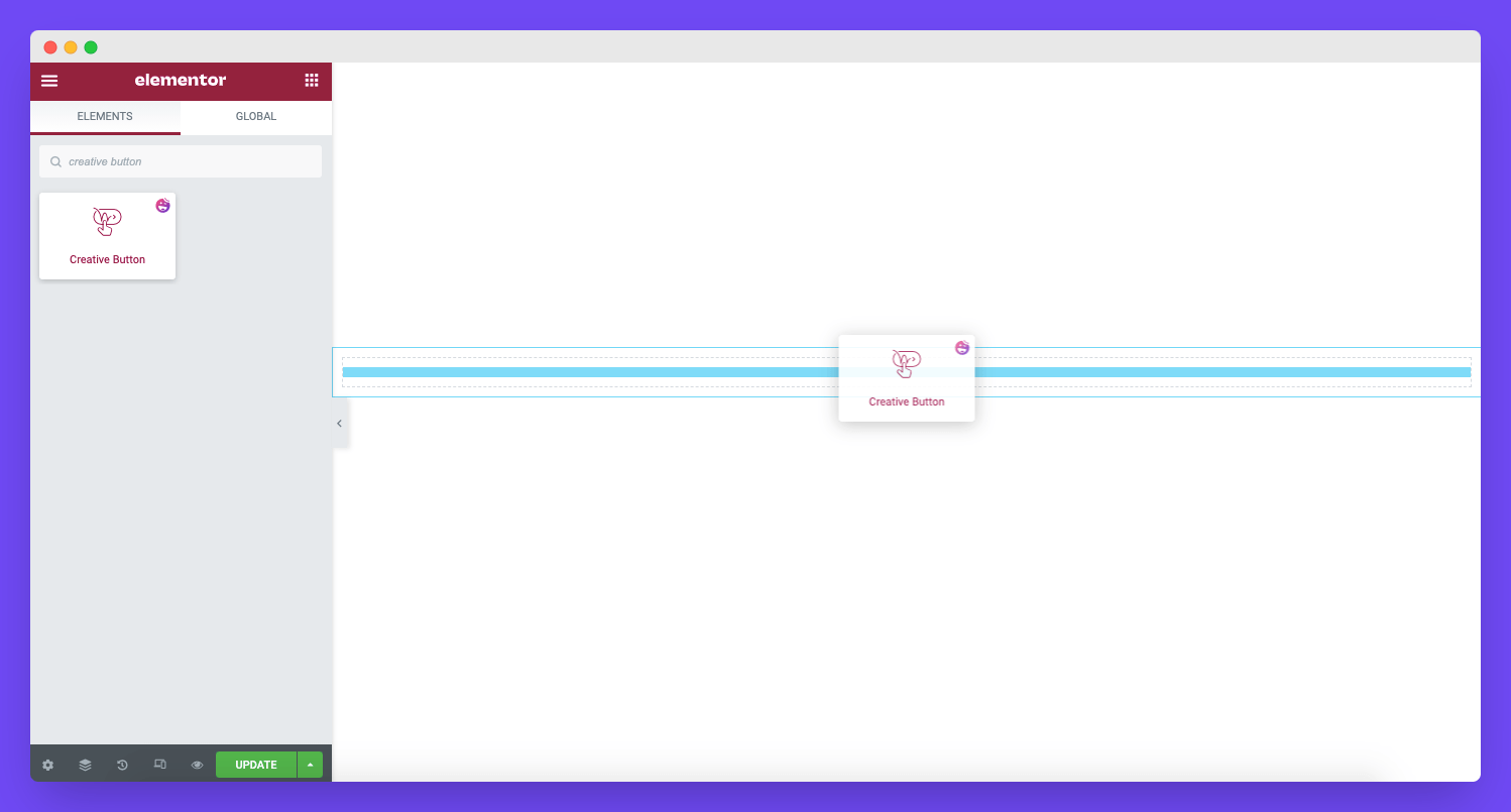 Creative Button 1 Add Creative Button Widget