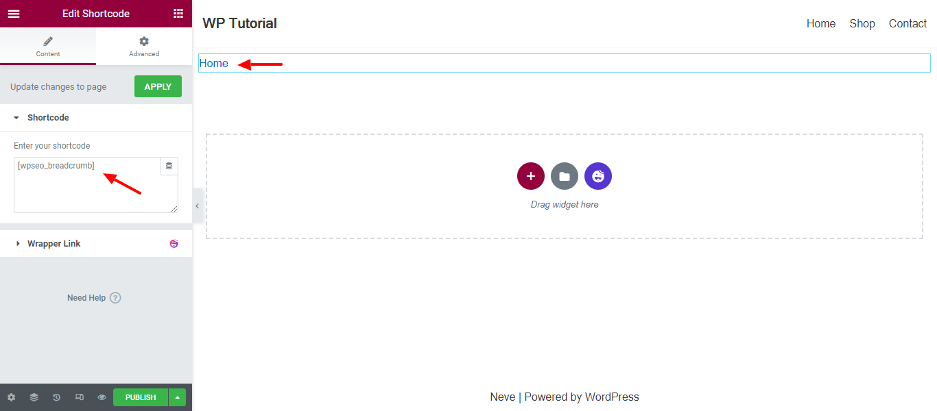 Why and How to Add Elementor Breadcrumbs to Improve Your Website Navigation 14 Add Manual Yoast Breadcrumbs Shortcode