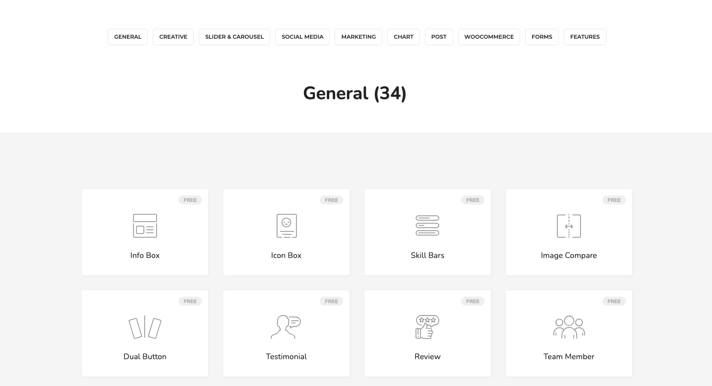Exploring 99+ HappyAddons Widgets At a Glance (Pro and Free) 1 Happy Addons Widgets Gallery