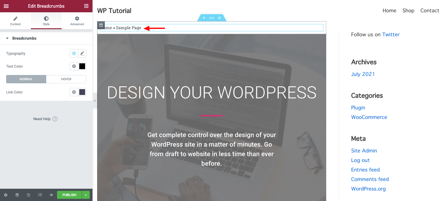 Why and How to Add Elementor Breadcrumbs to Improve Your Website Navigation 12 Style Breadcrumbs