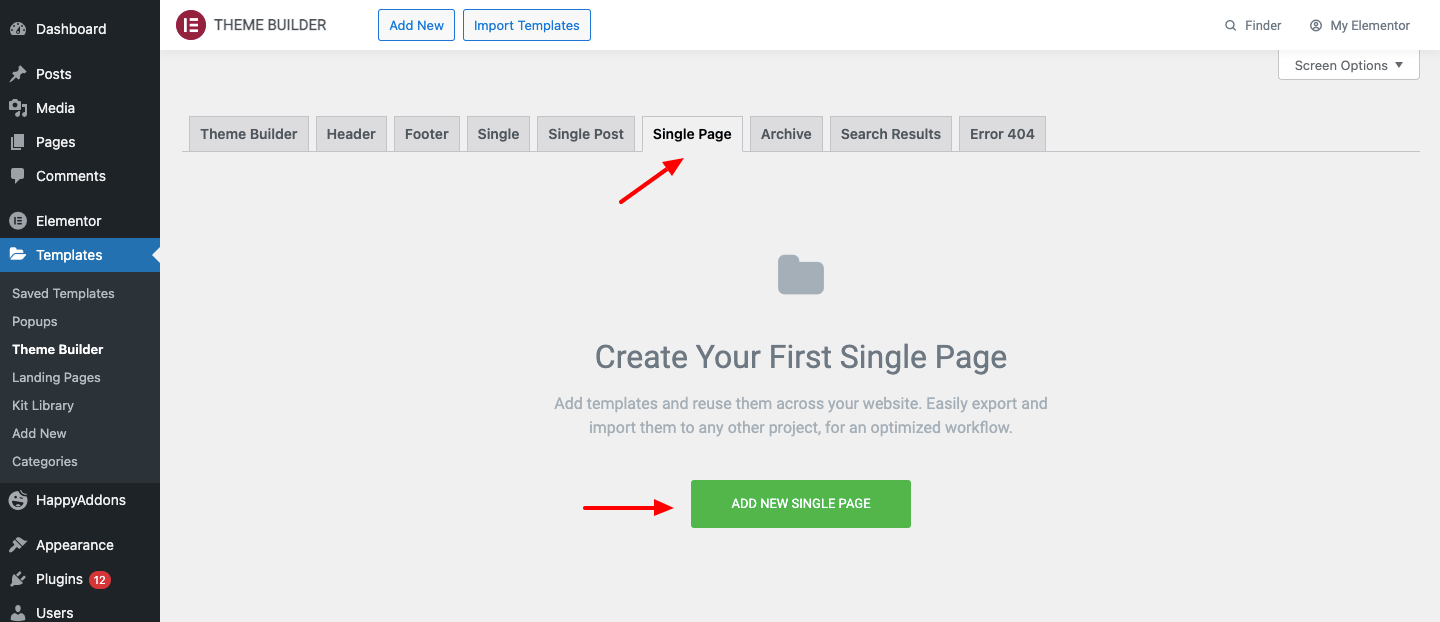Why and How to Add Elementor Breadcrumbs to Improve Your Website Navigation 7 Theme Builder Single Page Template