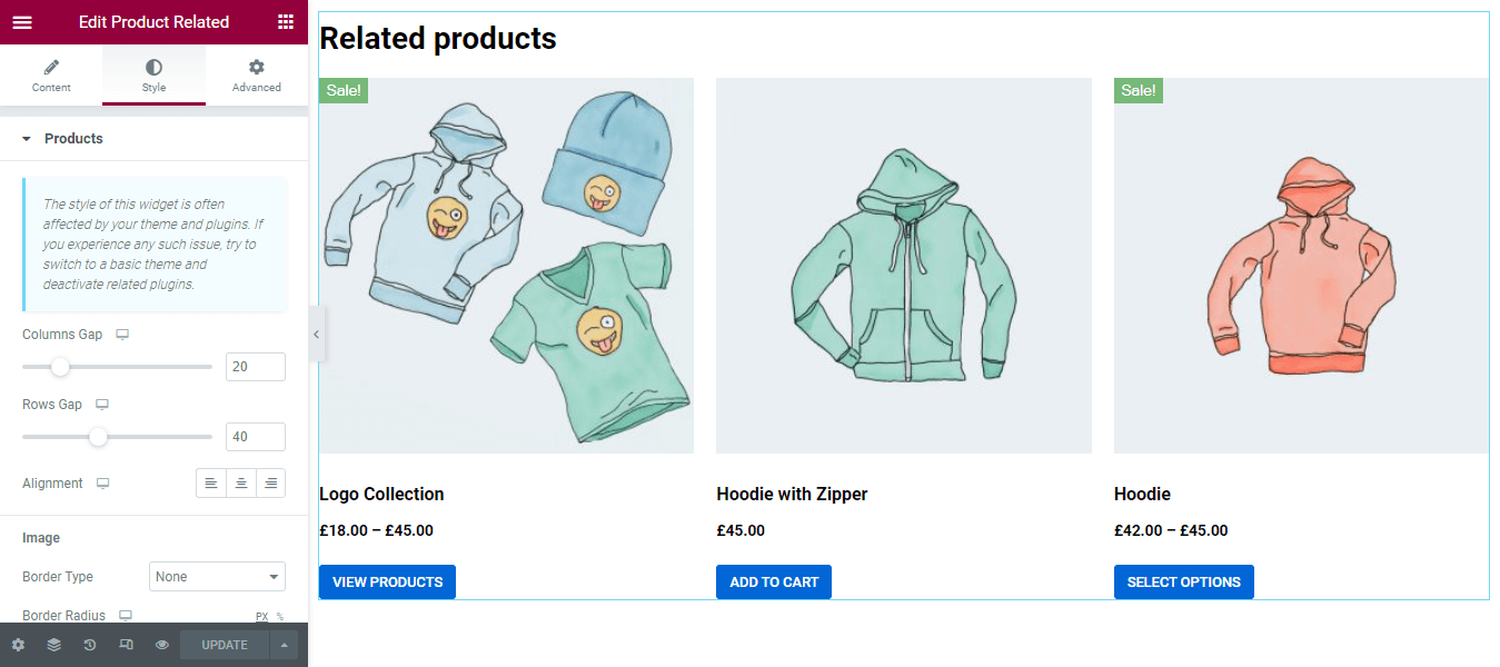 How To Edit WooCommerce Product Page Using Elementor 25 Add & Style Related Products Widget