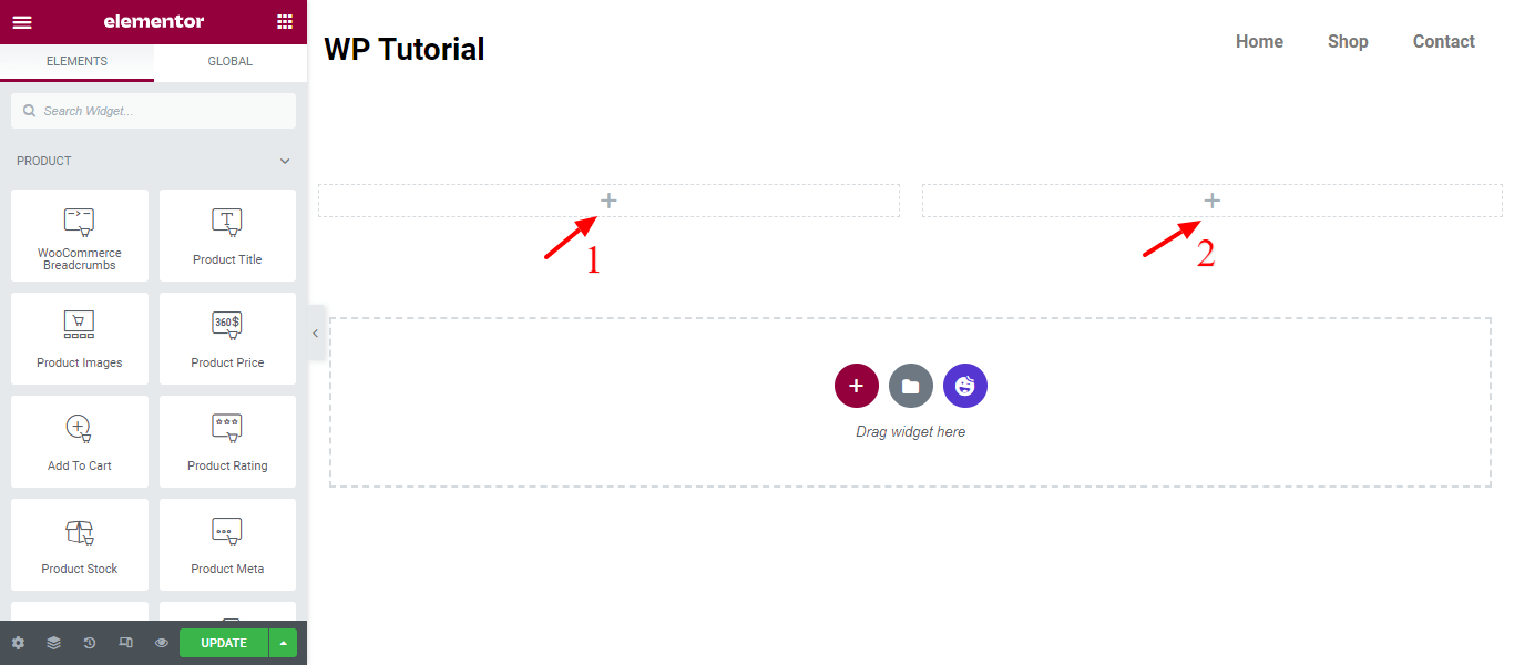 How To Edit WooCommerce Product Page Using Elementor 7 Add Two Columns