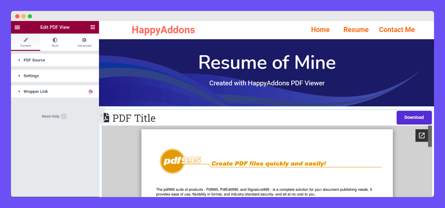PDF View 2 Content of PDF viewer widget