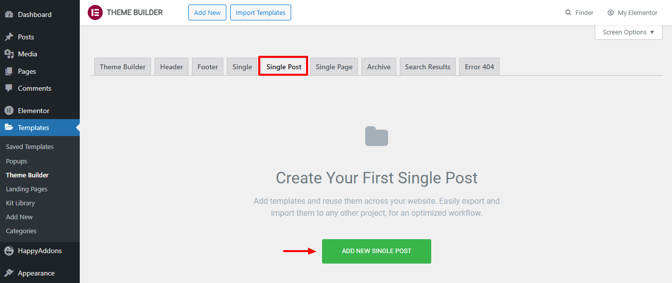 How To Create Custom Elementor Blog Post Template 23 Add New Single Post