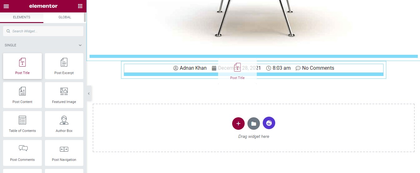 How To Create Custom Elementor Blog Post Template 11 Add Post Title Widget