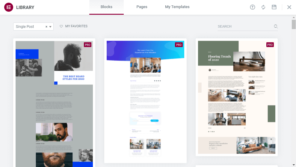 How To Create Custom Elementor Blog Post Template 25 Choose a Suitable Pre-Designed Post Template