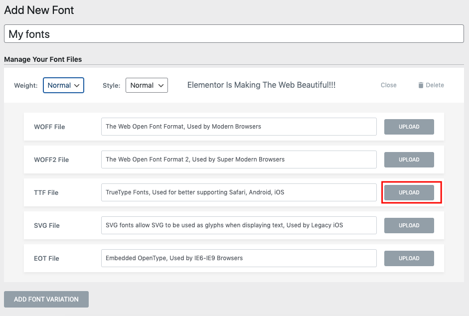 How To Add Custom Fonts To Elementor Free and Pro 14 How to add a font to Elementor