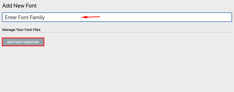 How To Add Custom Fonts To Elementor Free and Pro 12 Enter the Font Family Name