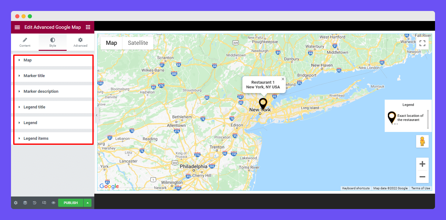 Advanced Google Map 22 Advanced Google Map Style Options