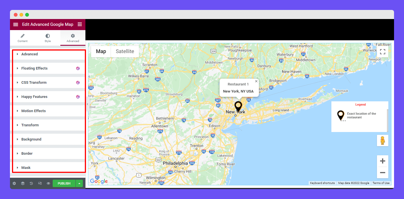 Advanced Google Map 29 Advanced Settings