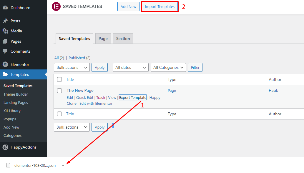 How to Duplicate a Page in WordPress- With And Without Elementor 7 Import Templates