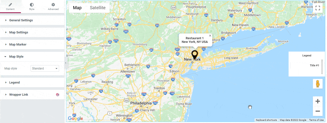 Advanced Google Map 18 Map Styles