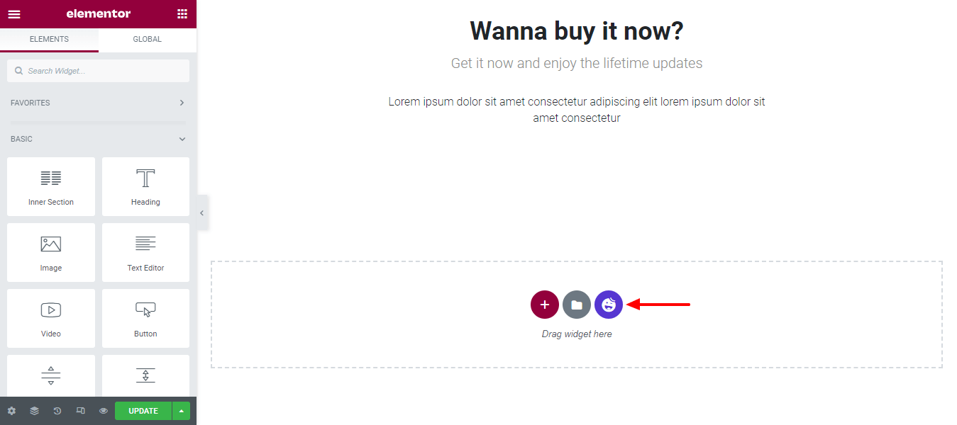 How To Use Happy Addons’ Template Library For Elementor Website 9 Click on the Happy Template Icon