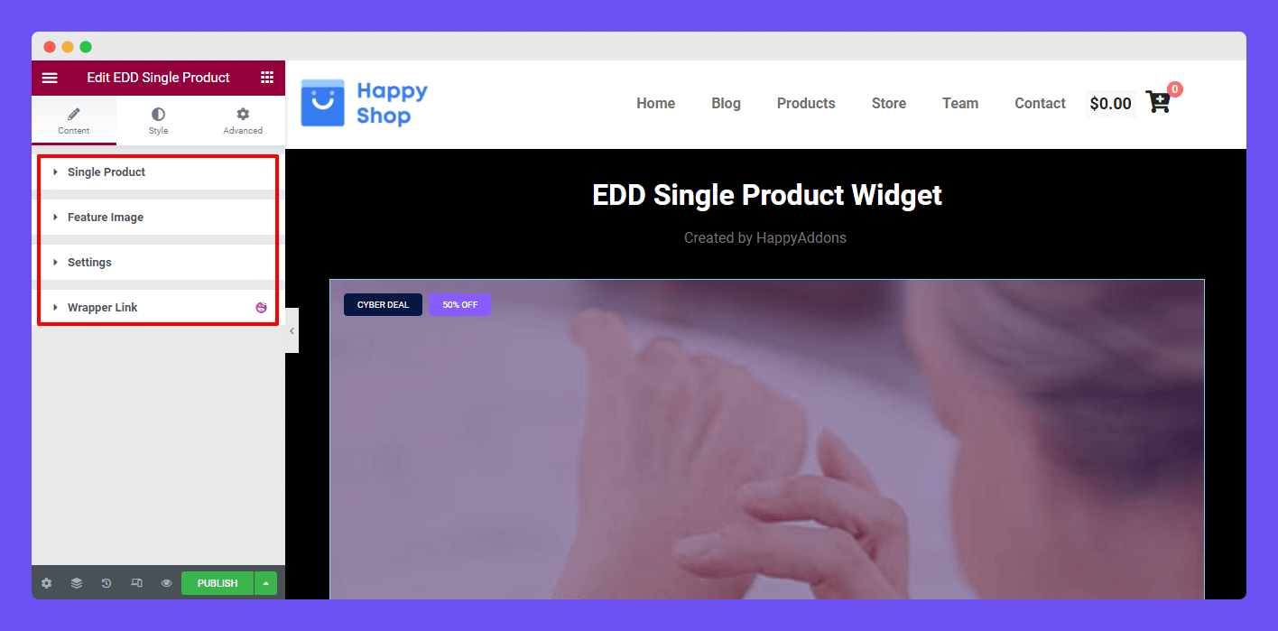 EDD Single Product 2 Content of EDD Single Product