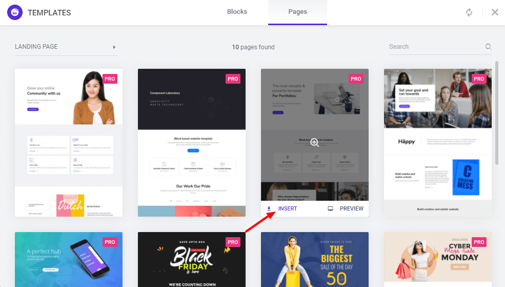 How To Use Happy Addons’ Template Library For Elementor Website 8 Import Landing Page Template