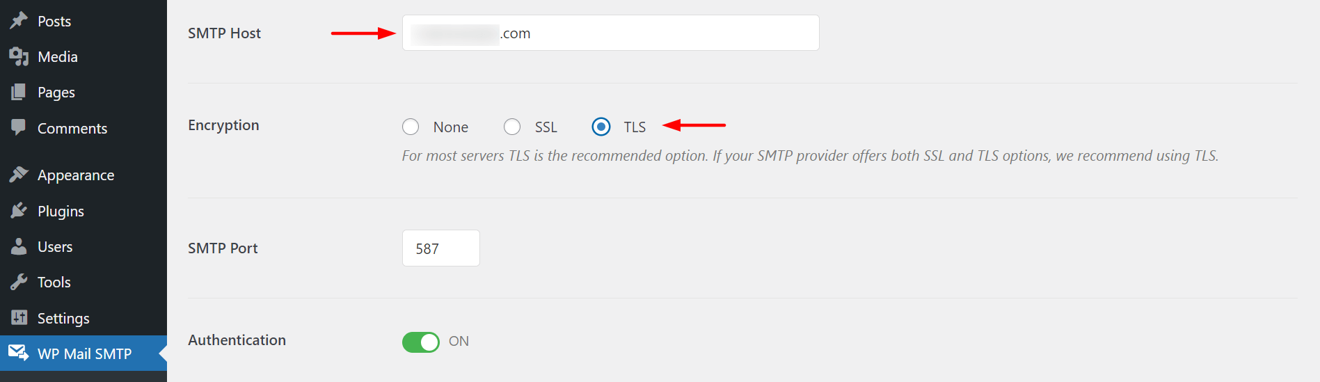 9+ Best WordPress SMTP Plugins to Improve Email Deliverability 17 Select Host and Encryption in WP SMTP Plugin