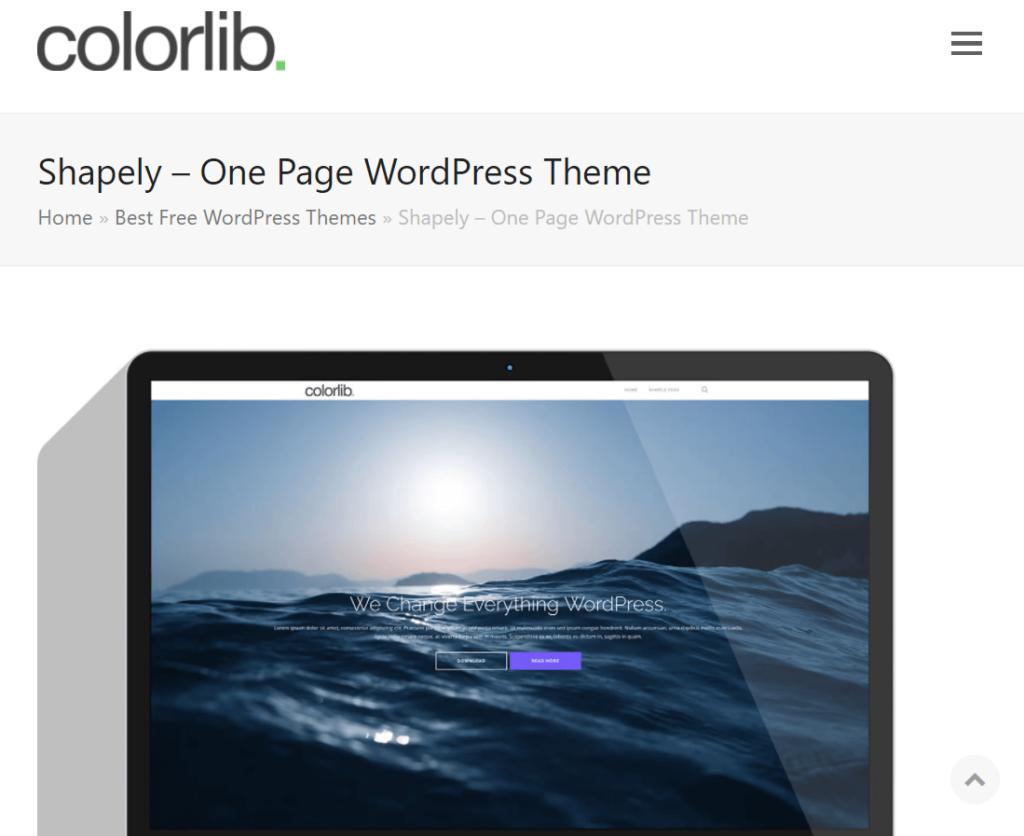 10 Best WordPress Themes for Personal Websites (Free Themes) 9 Shapely WordPress Theme