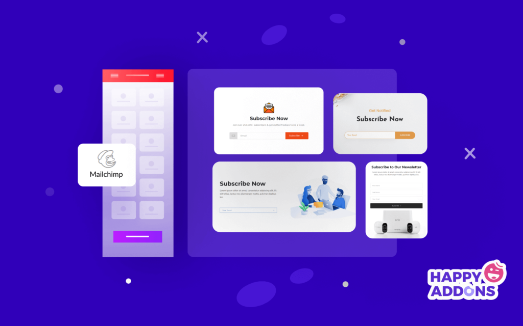 Happy Addons’ MailChimp Form Widget: Easy Way To Add a Subscription Form to Your Website for Free! 1 MailChimp Form Widget