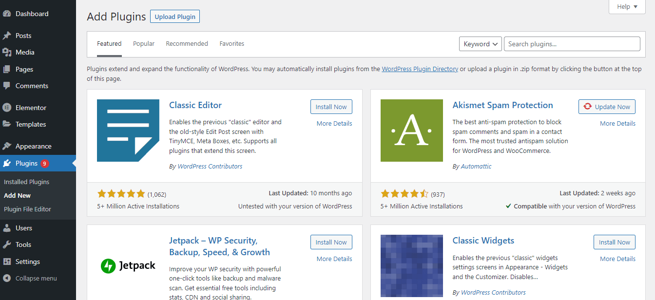 How to Install WordPress Plugins (3 Easy Ways) 1 Go to Plugins-> Add New area
