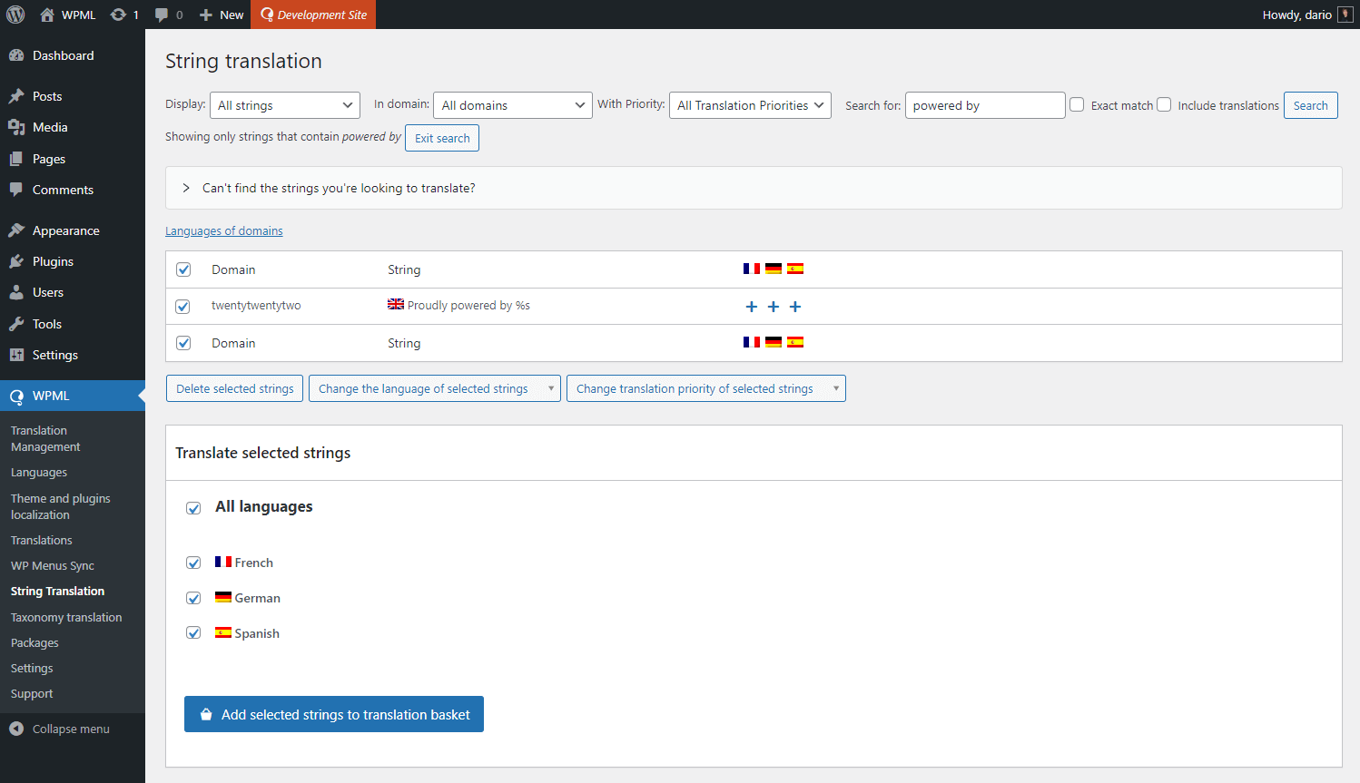 WPML Support for HappyAddons Free & Pro 16 Select the languages