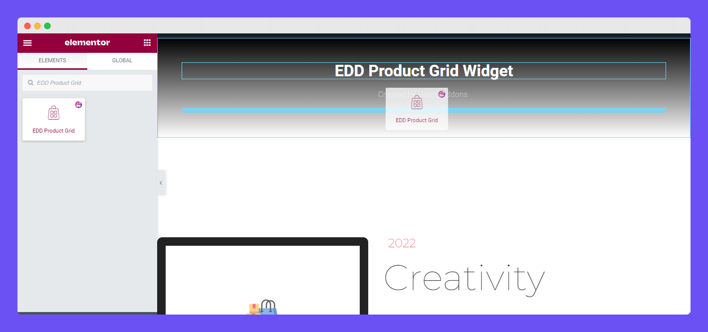 EDD Product Grid 1 Add EDD Product Grid Widget