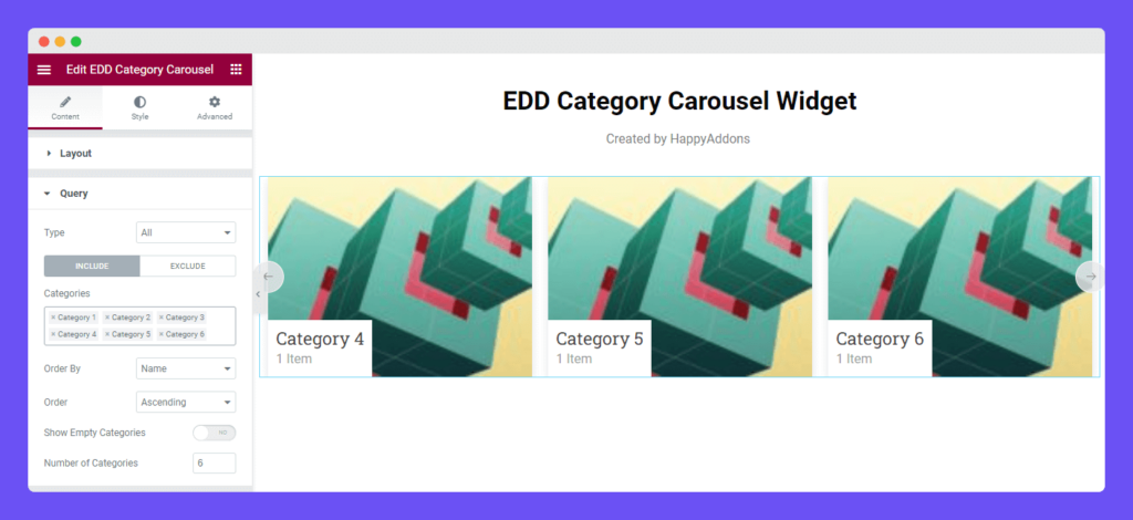 EDD Category Carousel 5 Content Query