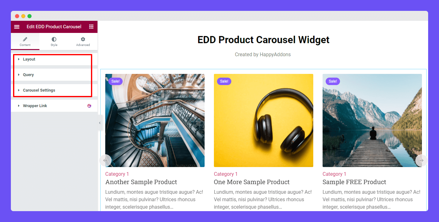 EDD Product Carousel 2 Content of EDD Product Carousel Widget