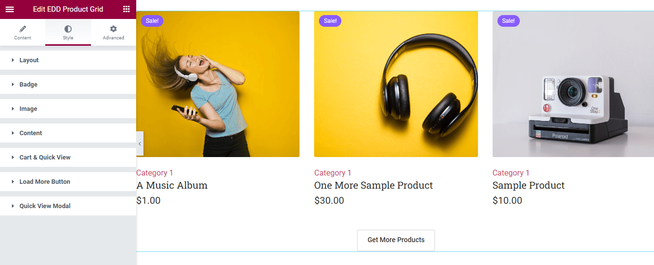 Happy Addons’ Easy Digital Downloads Product Grid Widget: An Easy Way To Decorate Digital Products 7 EDD Product Grid Style Options