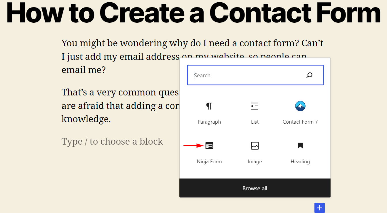 Contact Form 7 vs Ninja Forms: A Detailed Comparison 7 Embed a Ninja Form to your website