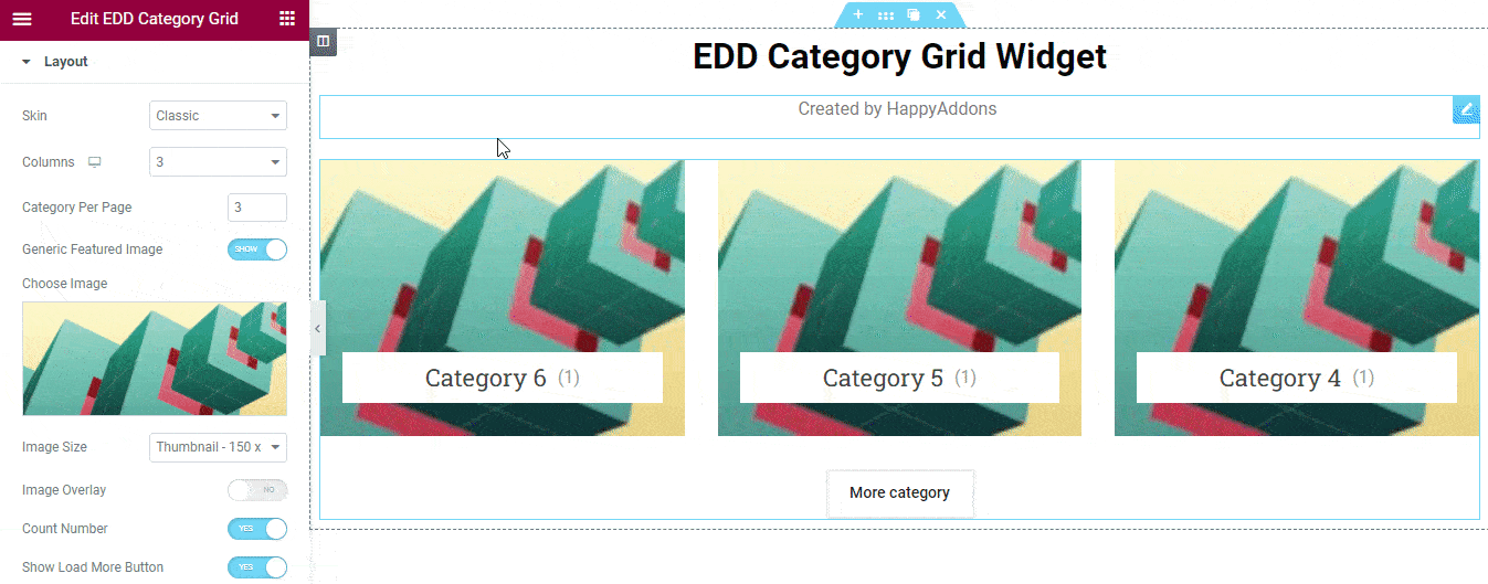 EDD Category Grid 4 Layout Skins