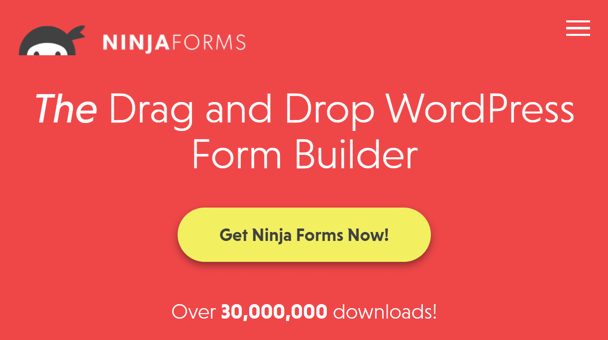 Contact Form 7 vs Ninja Forms: A Detailed Comparison 5 Ninja Forms landing page