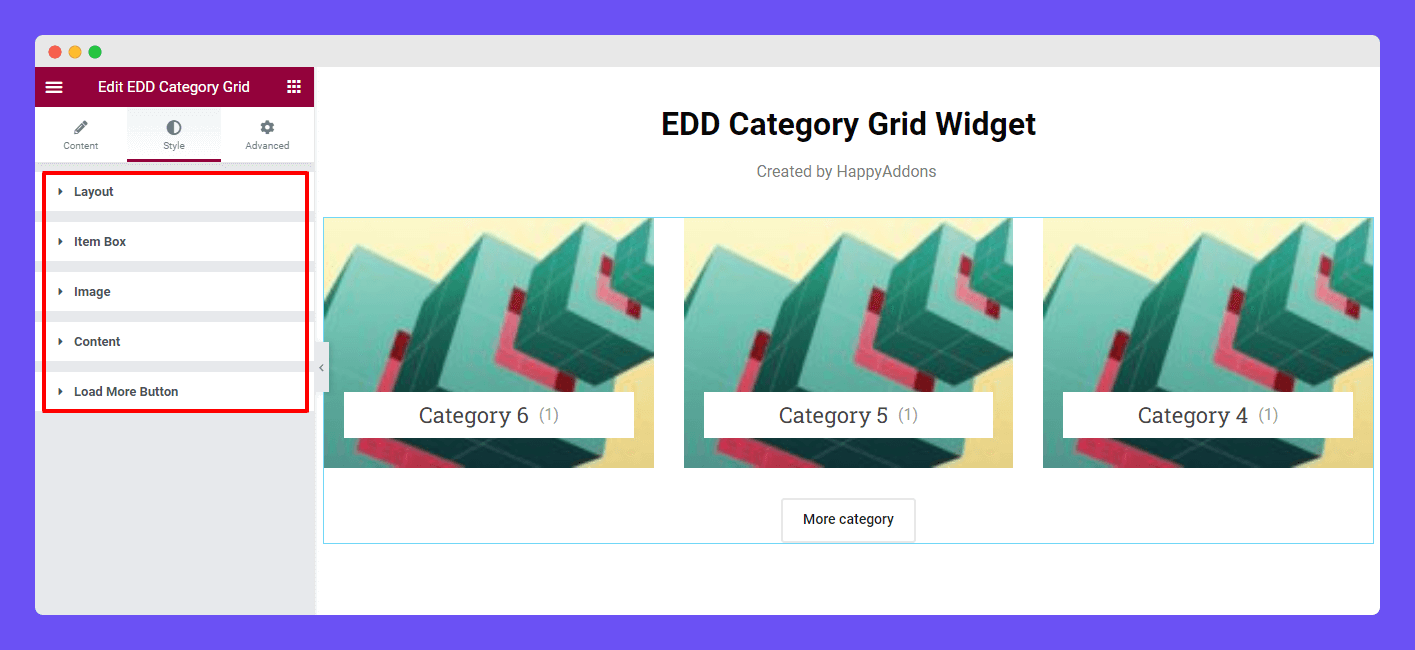 EDD Category Grid 6 Style EDD Category Grid