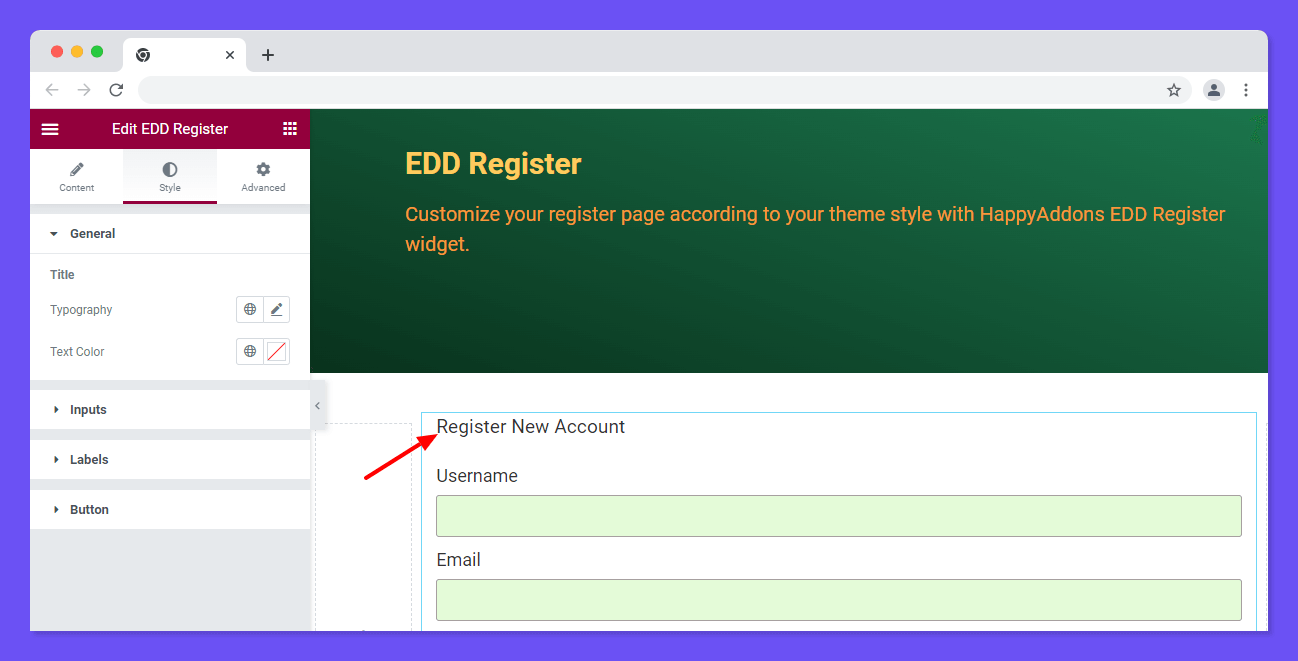 EDD Register 3 Style General
