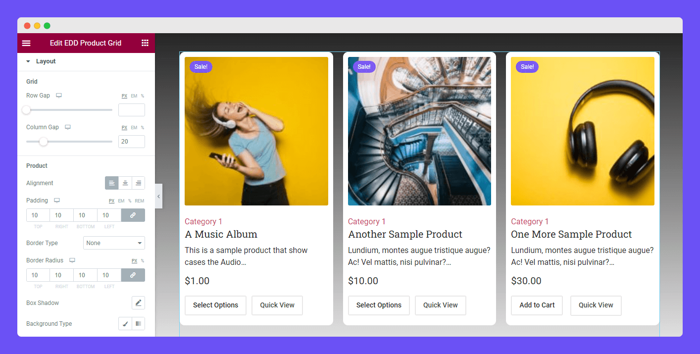 EDD Product Grid 10 Style Layout