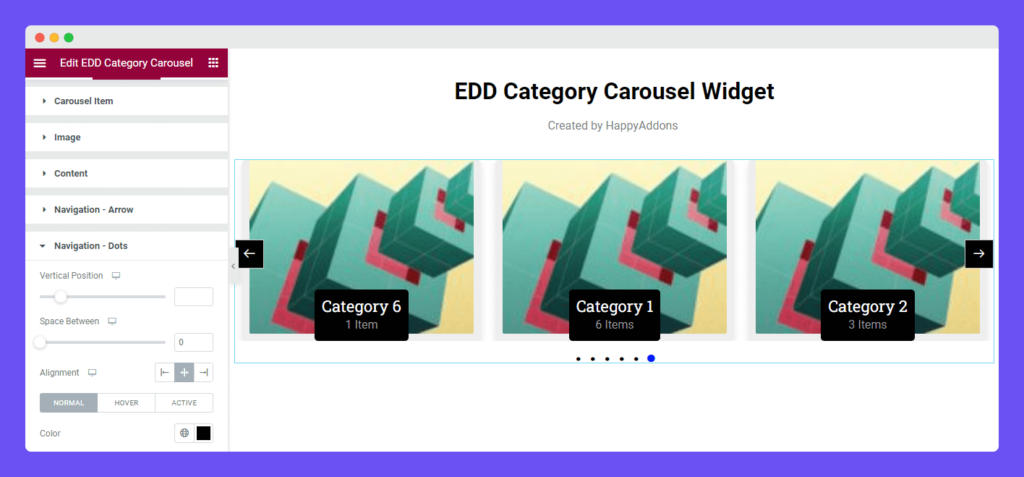 EDD Category Carousel 12 Style Navigation Dots